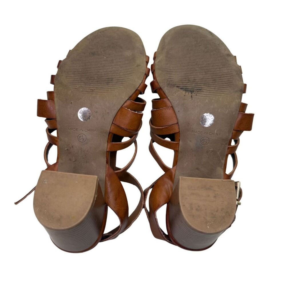 a.n.a sandals strappy chunky heel women's size 6 1/2 - Picture 4 of 5